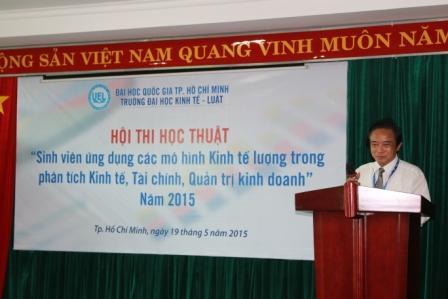 Hội thi học thuật "Sinh viên ứng dụng các mô hình Kinh tế lượng trong phân tích Kinh tế, Tài chính, Quản trị kinh doanh năm 2015".