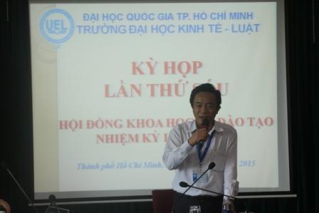 Kỳ họp lần thứ sáu Hội đồng khoa  học và đào tạo Trường Đại học Kinh tế - Luật