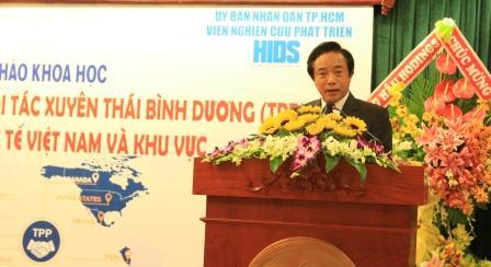 Hội thảo khoa học "Tác động của hiệp định đối tác chiến lược xuyên Thái Bình Dương - TPP đến nền kinh tế Việt Nam và khu vực".