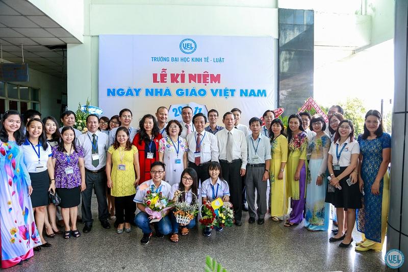 Thầy trò trường Đại học Kinh tế - Luật  rạng rỡ trong Lễ kỷ niệm ngày Nhà giáo Việt Nam 20-11