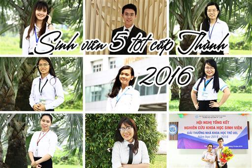 09 sinh viên Trường ĐH Kinh tế - Luật đạt danh hiệu Sinh viên 5 Tốt cấp TP.HCM năm 2016
