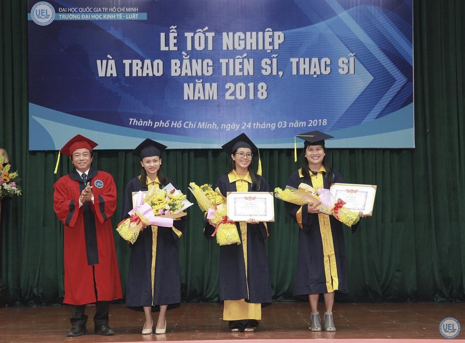 Lễ tốt nghiệp và trao bằng tiến sĩ, thạc sĩ năm 2018