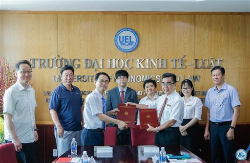 Trường Đại học Kinh tế - Luật ký kết hợp tác với Korea Multimedia Society
