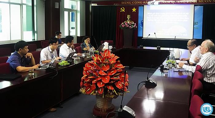 Đại diện của Tổ chức Hợp tác Quốc tế Đức (GIZ) làm việc với UEL
