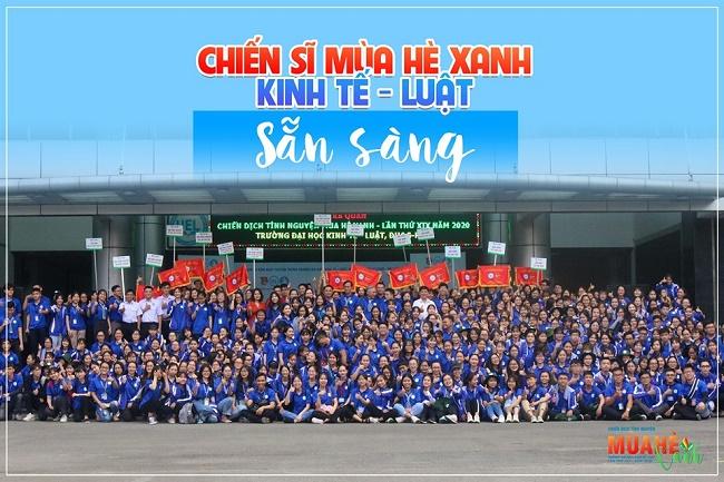 Sôi nổi ra quân CDTN Mùa hè xanh Trường Đại học Kinh tế - Luật lần thứ XIX - Năm 2020