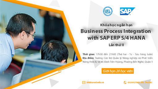 Thông báo tuyển sinh khóa học ngắn hạn "BUSINESS PROCESSES INTEGRATION  WITH SAP S/4 HANA"