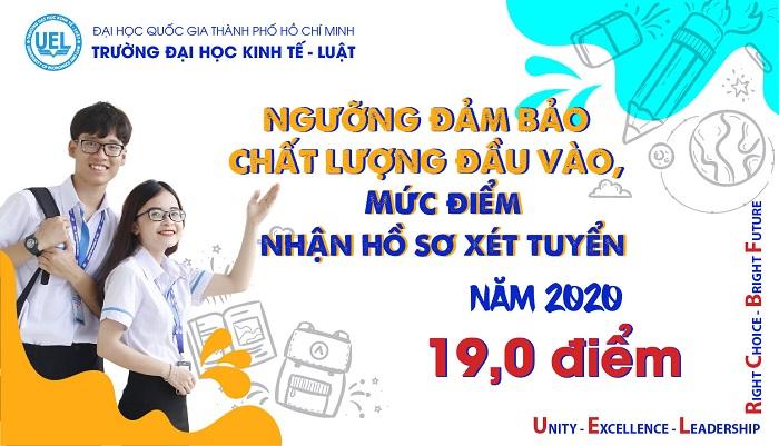 Ngưỡng đảm bảo chất lượng đầu vào, mức điểm nhận hồ sơ xét tuyển của UEL là 19 điểm