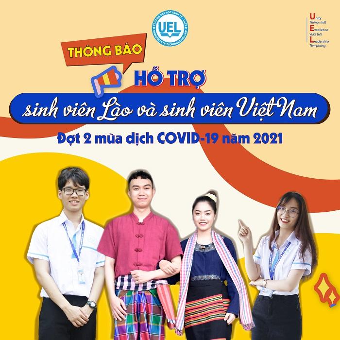 UEL hỗ trợ đời sống sinh viên Lào  và Việt Nam đang ở tại KTX ĐHQG-HCM