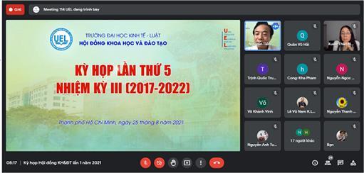 Kỳ họp Hội đồng Khoa học và Đào tạo lần thứ 5, nhiệm kỳ III (2017-2022)  ​