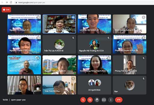 Toạ đàm "Đánh giá hiệu quả giảng dạy, học tập theo hình thức trực tuyến tại Khoa Kinh tế và UEL"