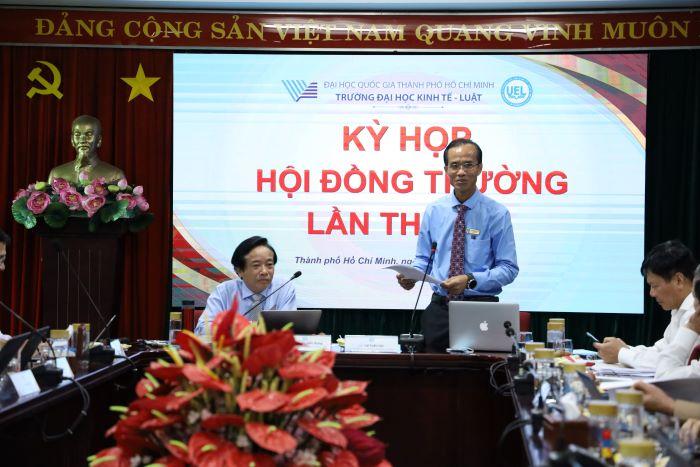 Kỳ họp lần thứ tám Hội đồng Trường Đại học Kinh tế - Luật, nhiệm kỳ 2020-2025