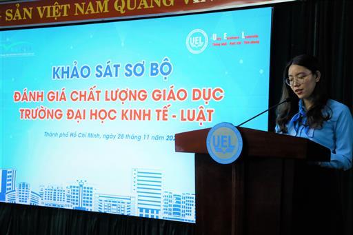 Khảo sát sơ bộ đánh giá chất lượng giáo dục Trường Đại học Kinh tế - Luật, ĐHQG-HCM