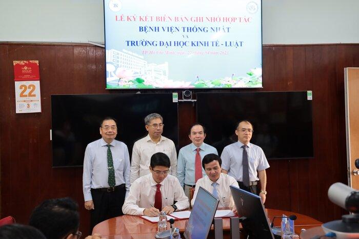 Trường Đại học Kinh tế - Luật ký hợp tác với Bệnh viện Thống Nhất
