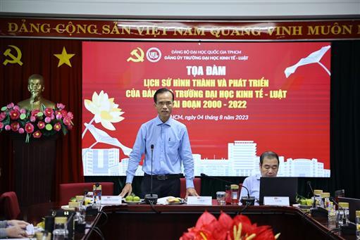 Tọa đàm Lịch sử hình thành và phát triển của Đảng bộ Trường Đại học Kinh tế - Luật giai đoạn 2000 - 2022