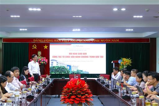 Hội nghị giao ban công tác tổ chức vận hành chương trình đào tạo