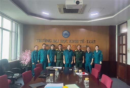 Kiểm tra kết quả thực hiện nhiệm vụ quân sự, quốc phòng của UEL 6 tháng đầu năm 2023