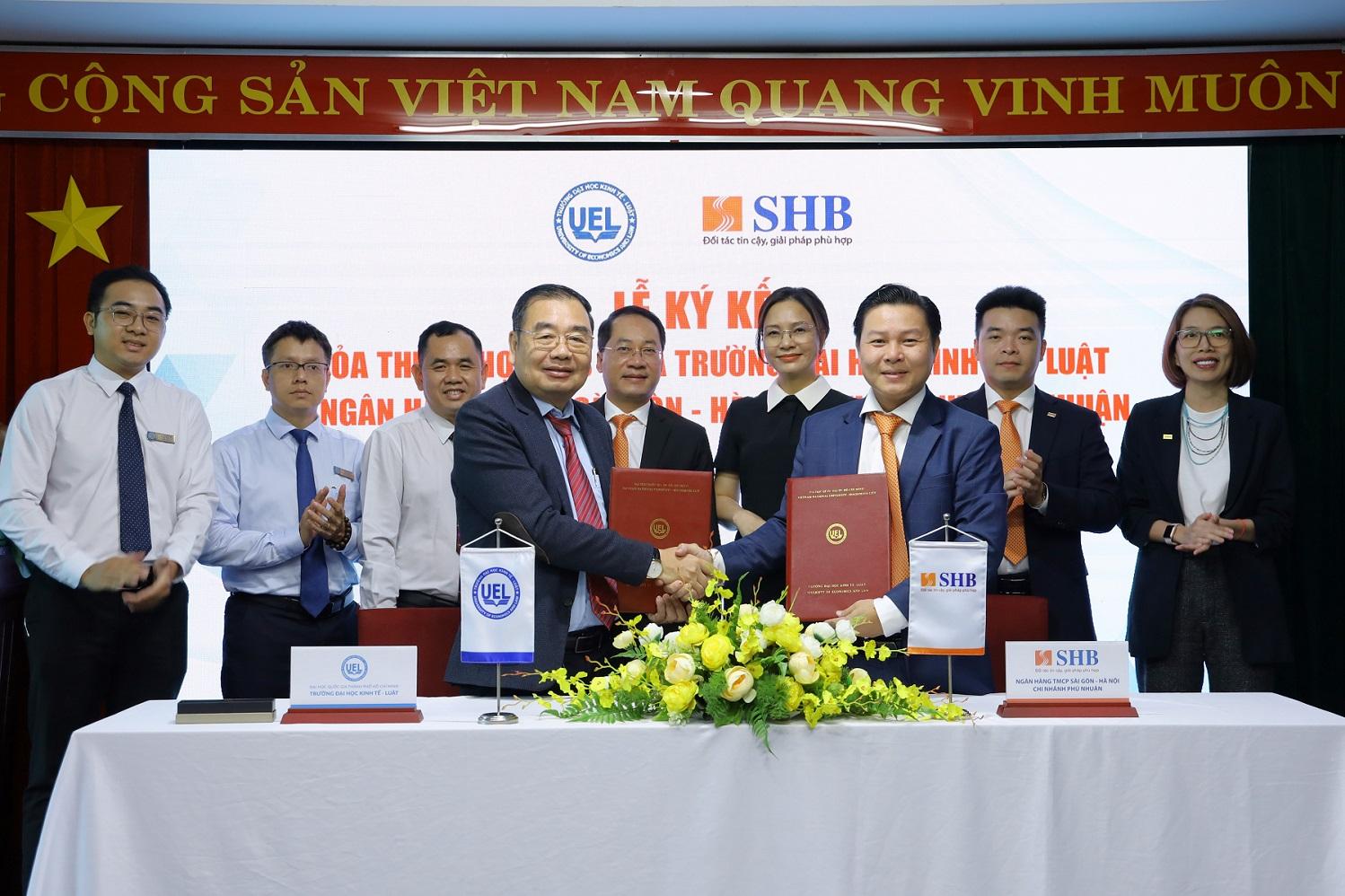 UEL ký kết hợp tác với Ngân hàng TMCP Sài Gòn - Hà Nội (Chi nhánh Phú Nhuận)