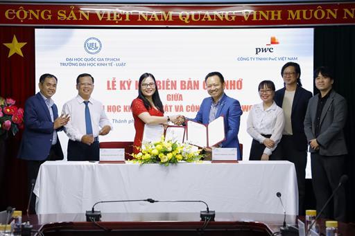 UEL và PwC ký kết biên bản ghi nhớ hợp tác