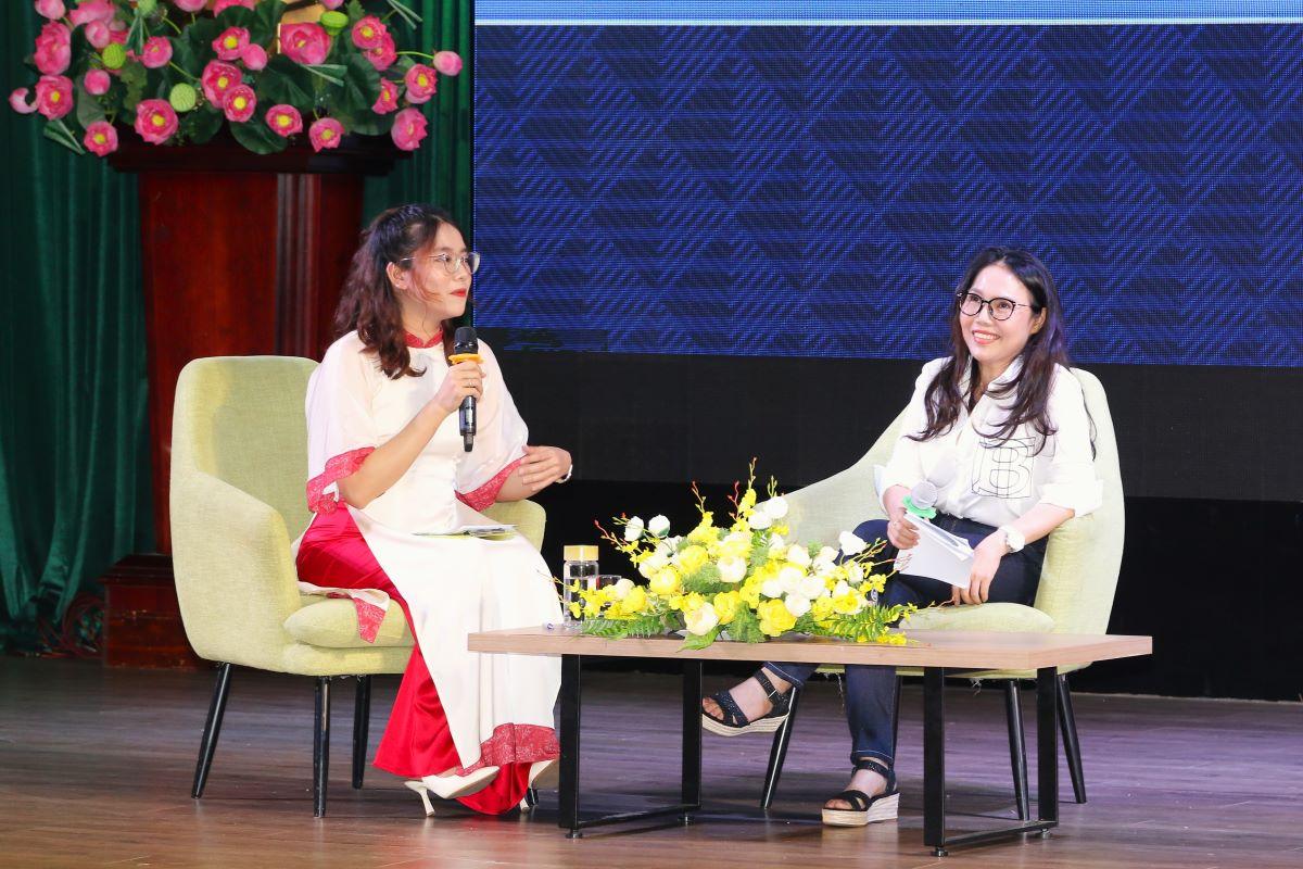 Lần đầu tiên "Nữ hoàng logistics Việt Nam" giao lưu, truyền cảm hứng với sinh viên