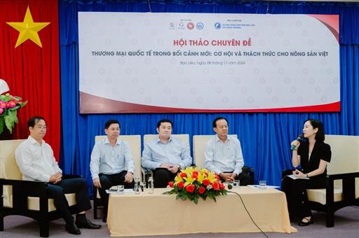 UEL tổ chức Hội thảo tại Bạc Liêu: Tìm cơ hội cho nông sản Việt trong bối cảnh thương mại quốc tế mới