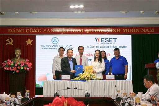 UEL ký kết hợp tác với WESET English Center, nâng cao năng lực tiếng Anh cho sinh viên